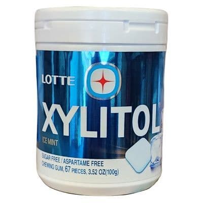 롯데 자일리톨 아이스민트 껌(통)